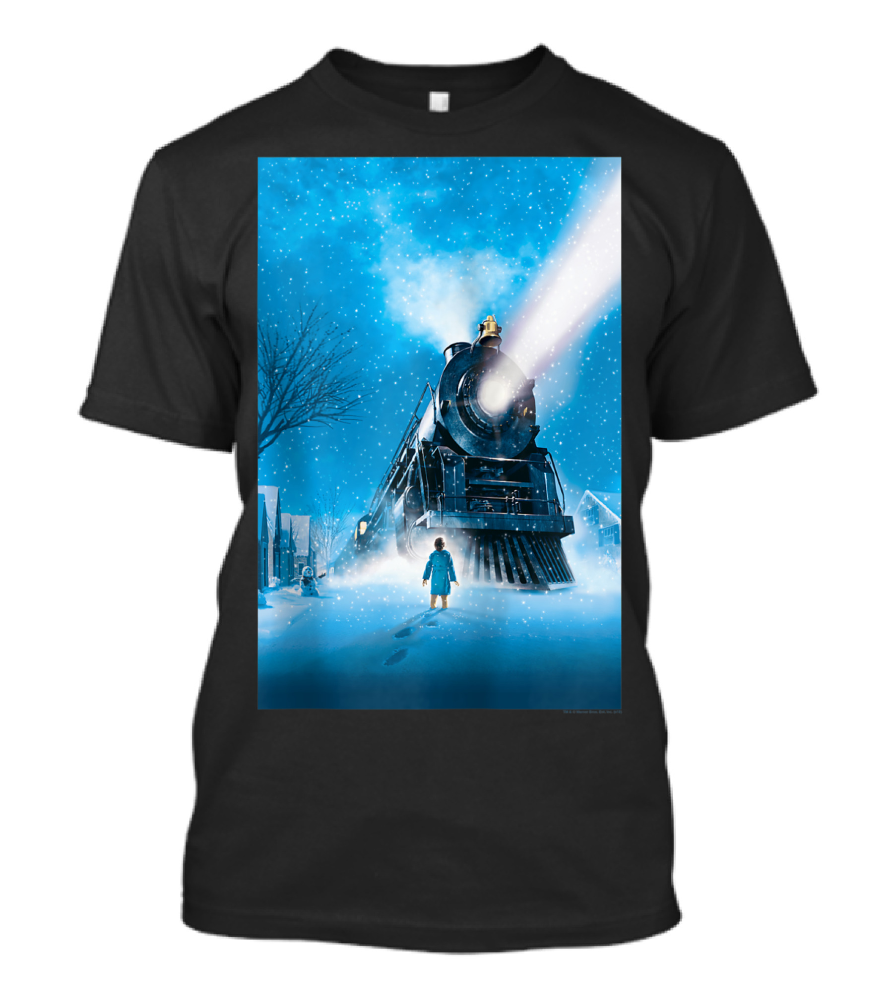 The Polar Express Train Adventure Snow Scene T-Shirt