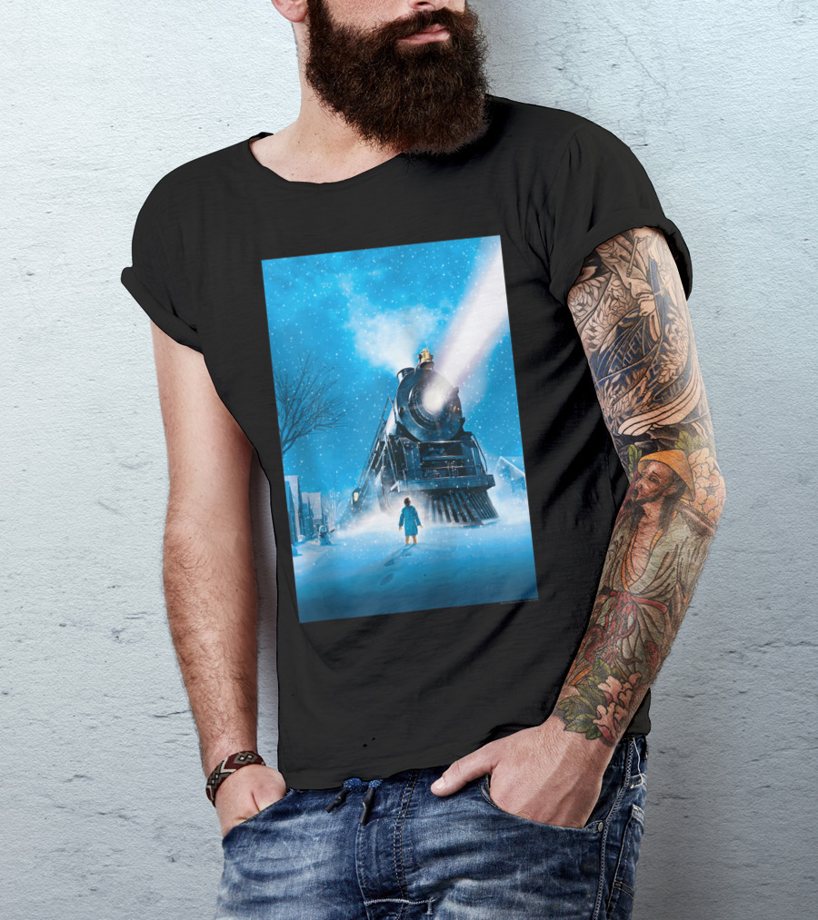 The Polar Express Train Adventure Snow Scene T-Shirt
