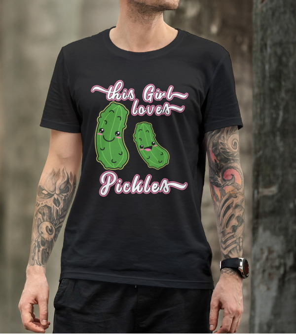 This Girl Loves Pickles Awesome Cute Kawai T-Shirt