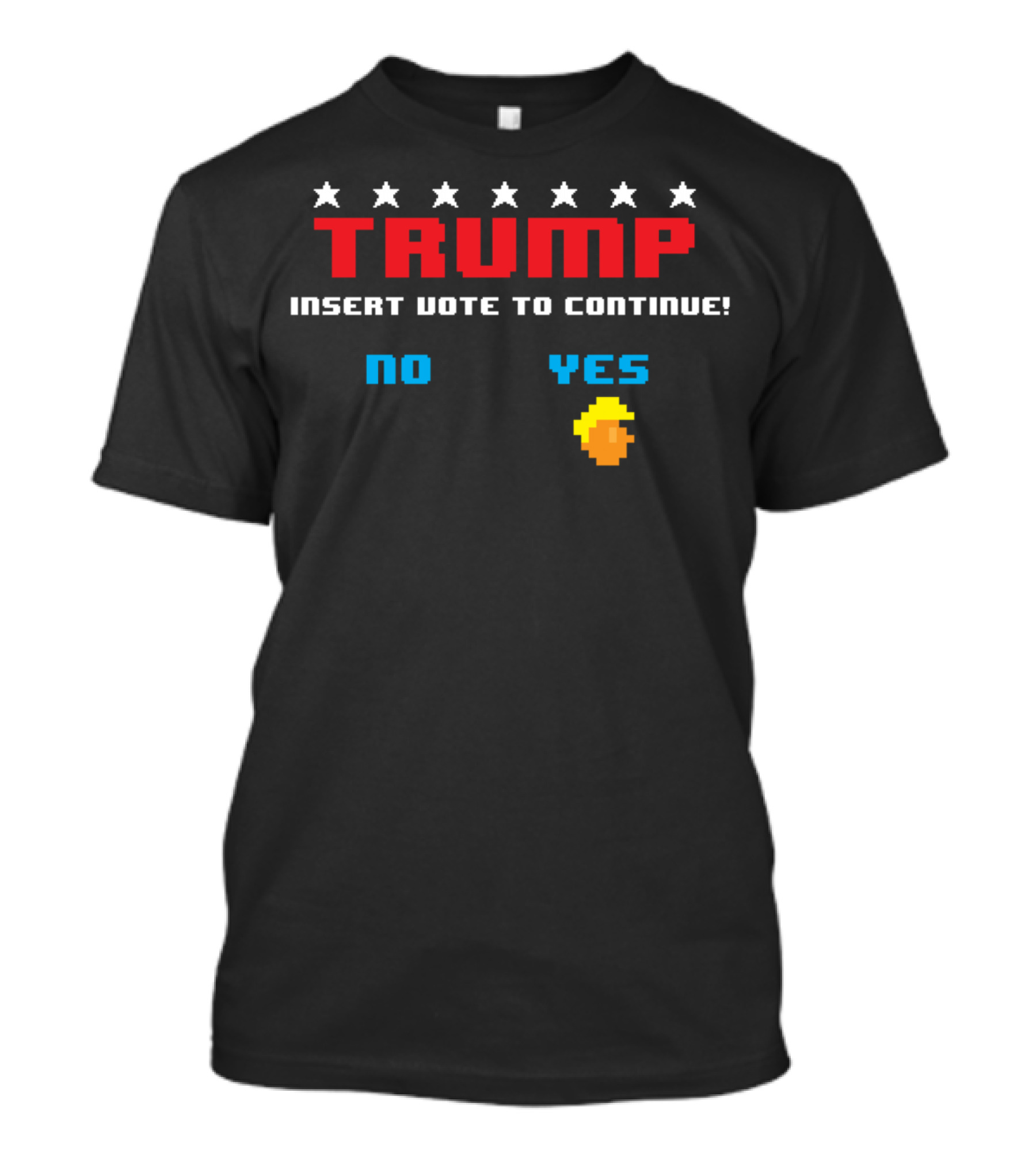 Trump Insert Vote To Continue Vintage Video Game T-Shirt