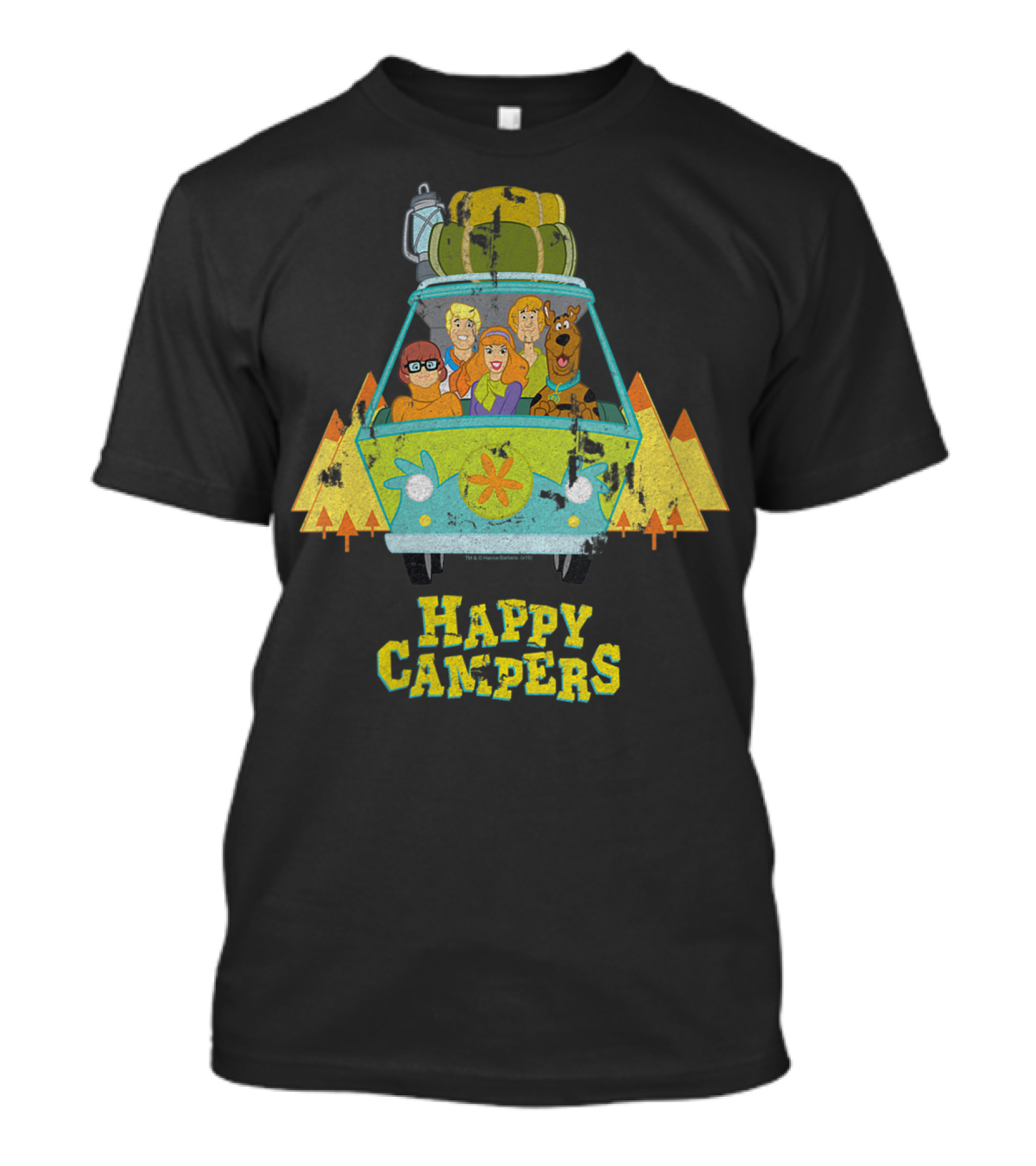 Scooby-Doo Mystery Machine Happy Campers Retro Adventure T-Shirt
