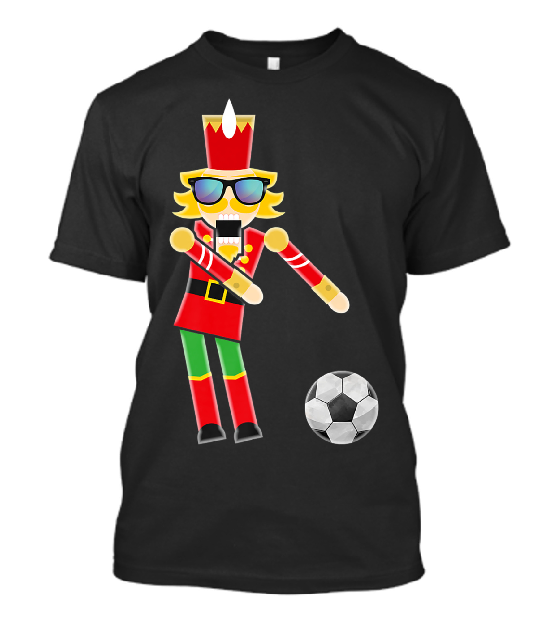 CHRISTMAS NUTCRACKER FLOSSING SOCCER DANCE HOLIDAY T-Shirt