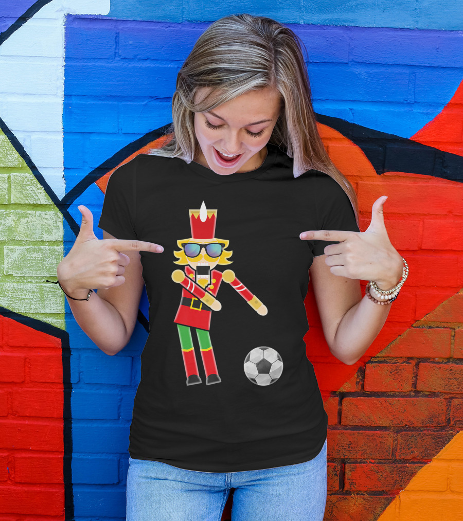 CHRISTMAS NUTCRACKER FLOSSING SOCCER DANCE HOLIDAY T-Shirt