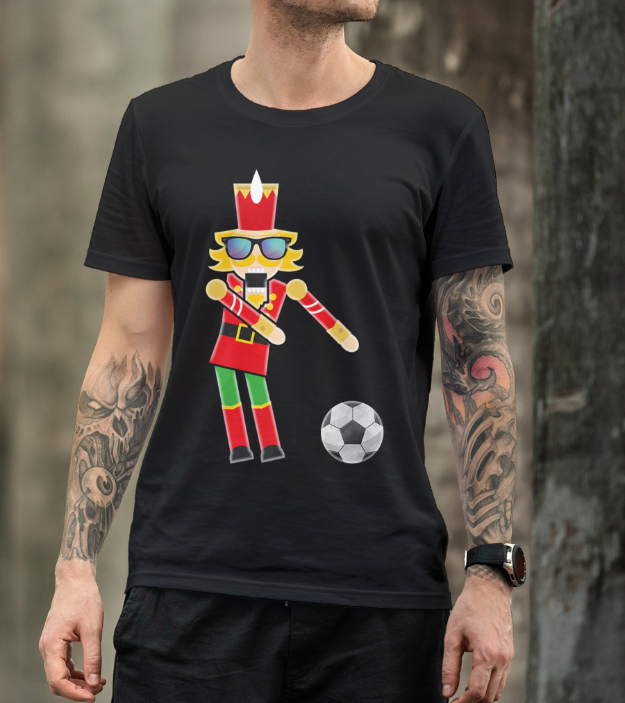 CHRISTMAS NUTCRACKER FLOSSING SOCCER DANCE HOLIDAY T-Shirt