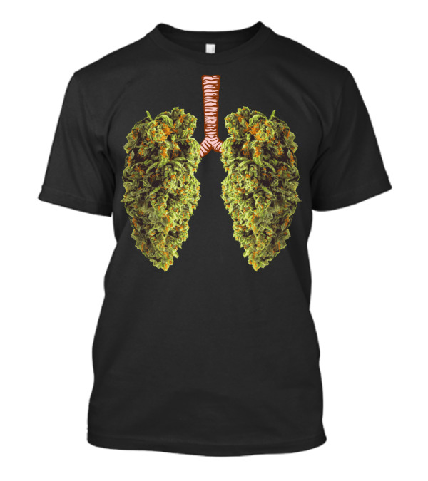 FUNNY THC MARIJUANA WEED BUD LUNGS T-Shirt
