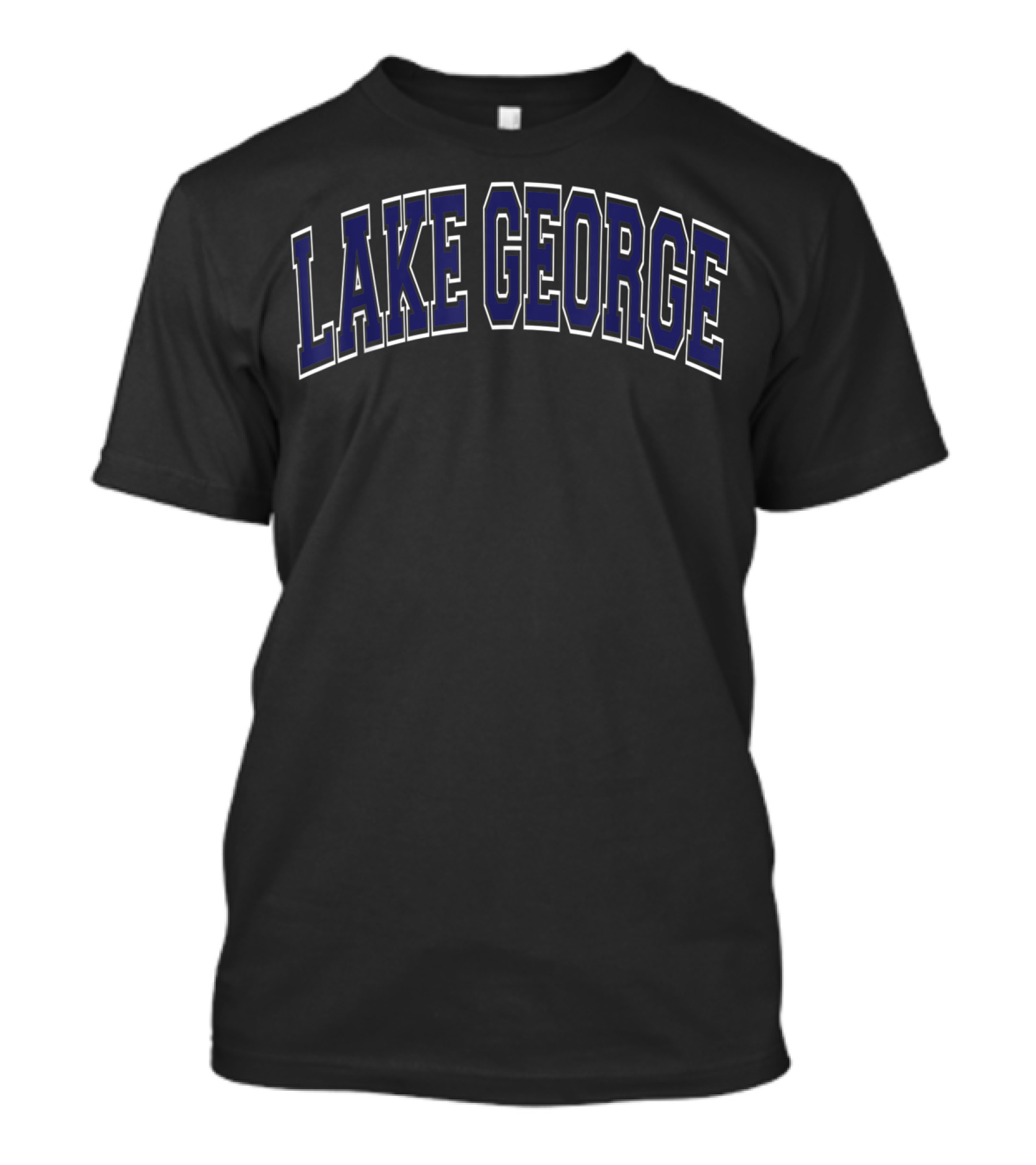 LAKE GEORGE NAVY BLUE VARSITY T-Shirt
