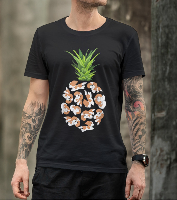 Cavalier King Charles Spaniel Pineapple Summer T-Shirt
