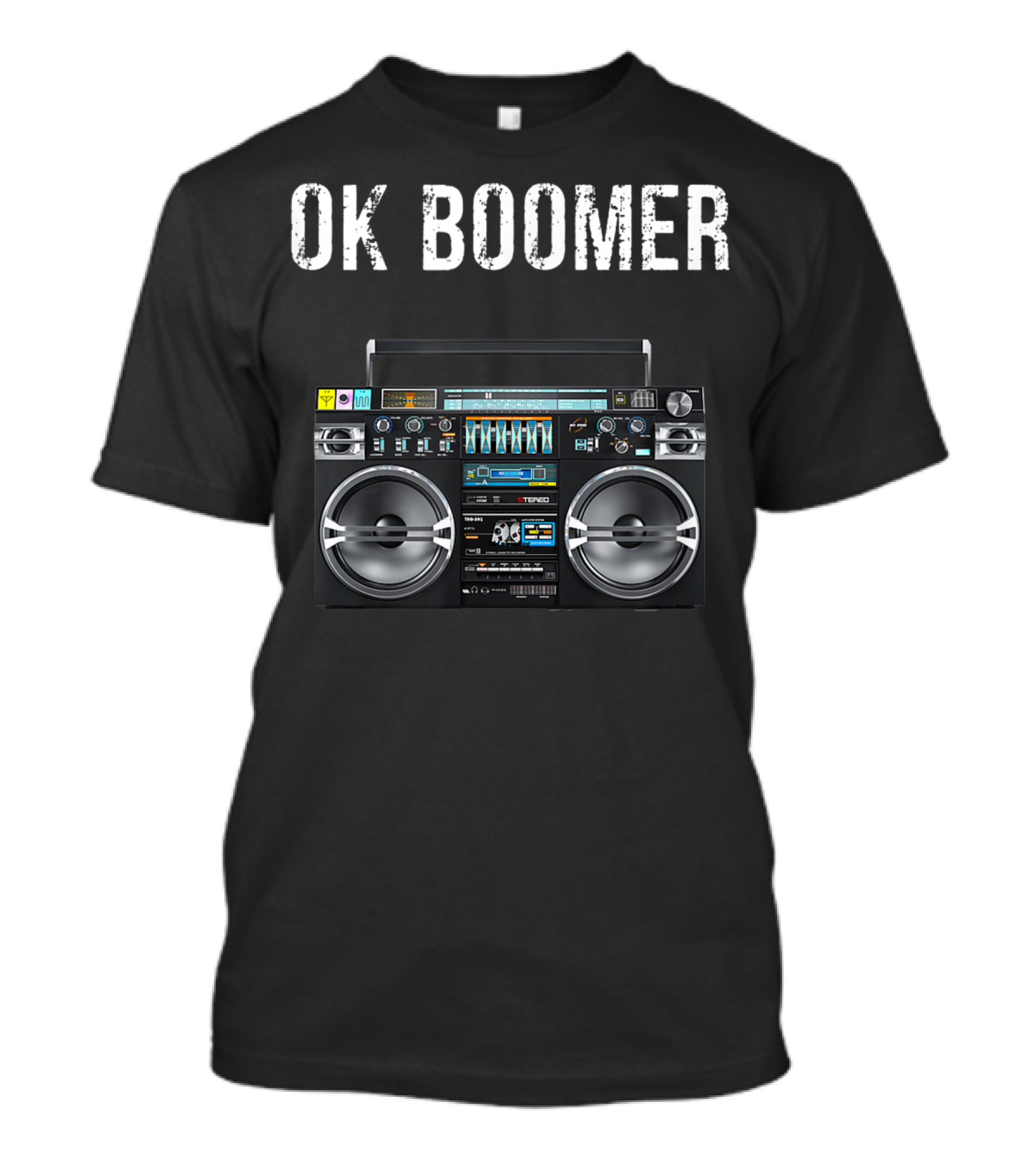 OK Boomer GenX Funny Joke Boombox Retro T-Shirt