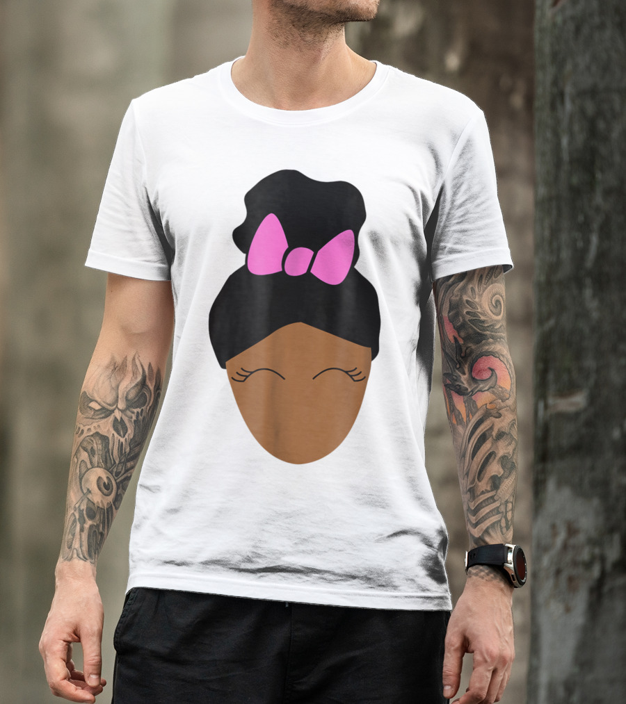 Onyx Kids Shasha Character With Pink Bow Hair Poof T-Shirt