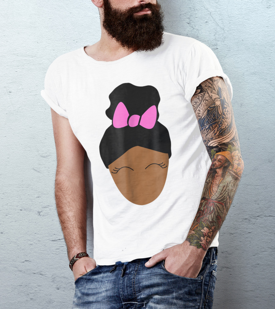 Onyx Kids Shasha Character With Pink Bow Hair Poof T-Shirt