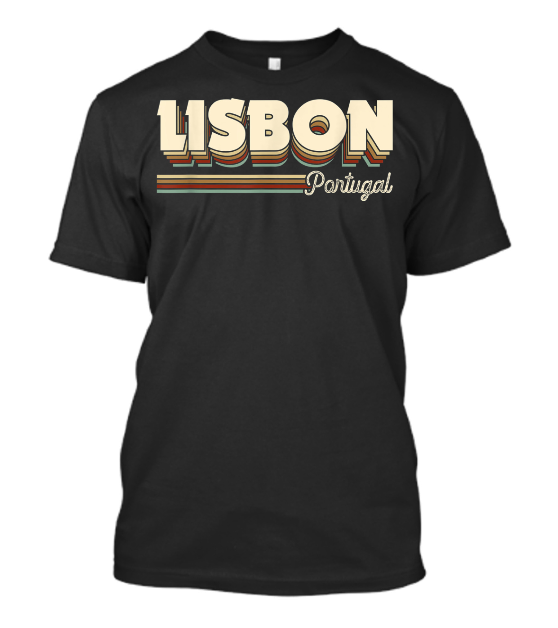 Lisbon Portugal Retro Style Souvenirs T-Shirt