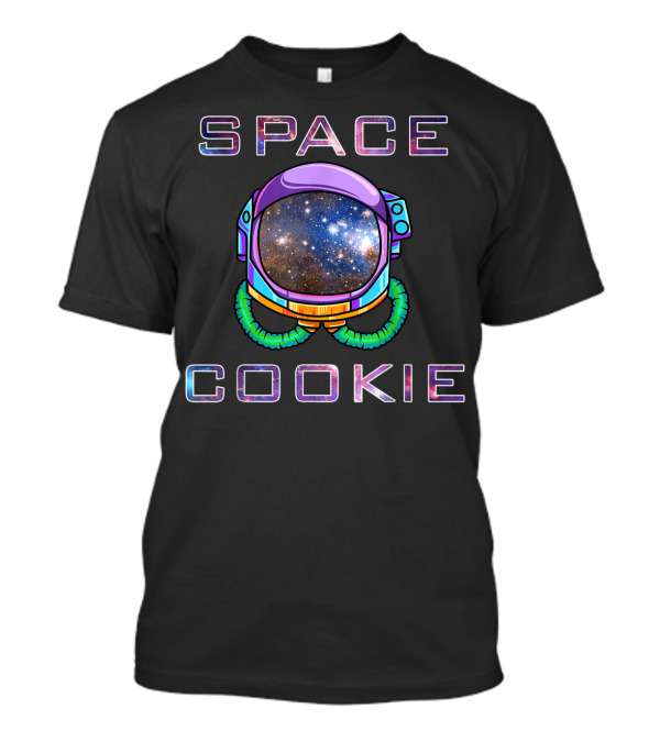 Space Cookie Astronaut Galaxy Helmet Marijuana Pot Brownie T-Shirt
