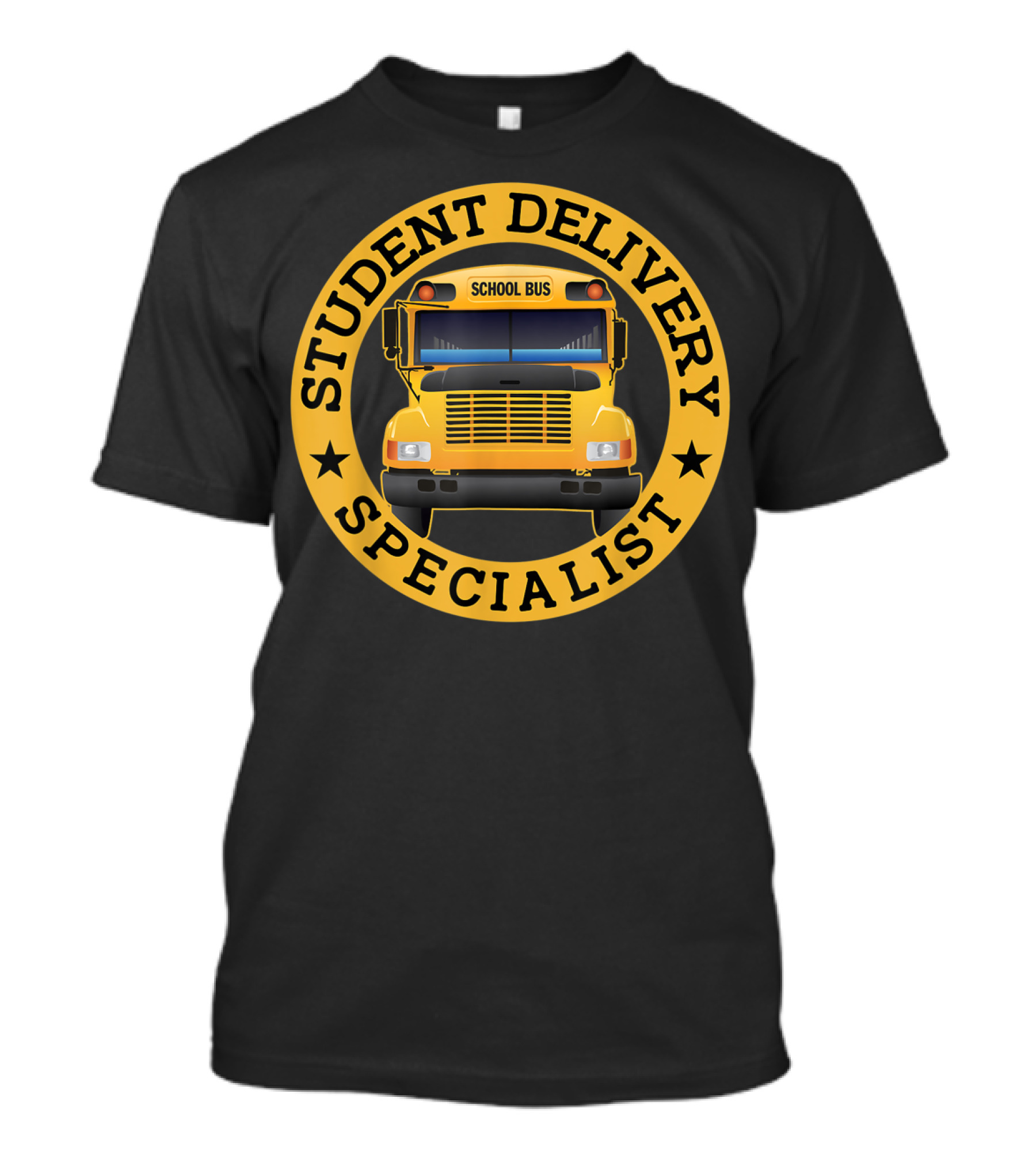 Student Delivery Specialist School Bus Badge T-Shirt