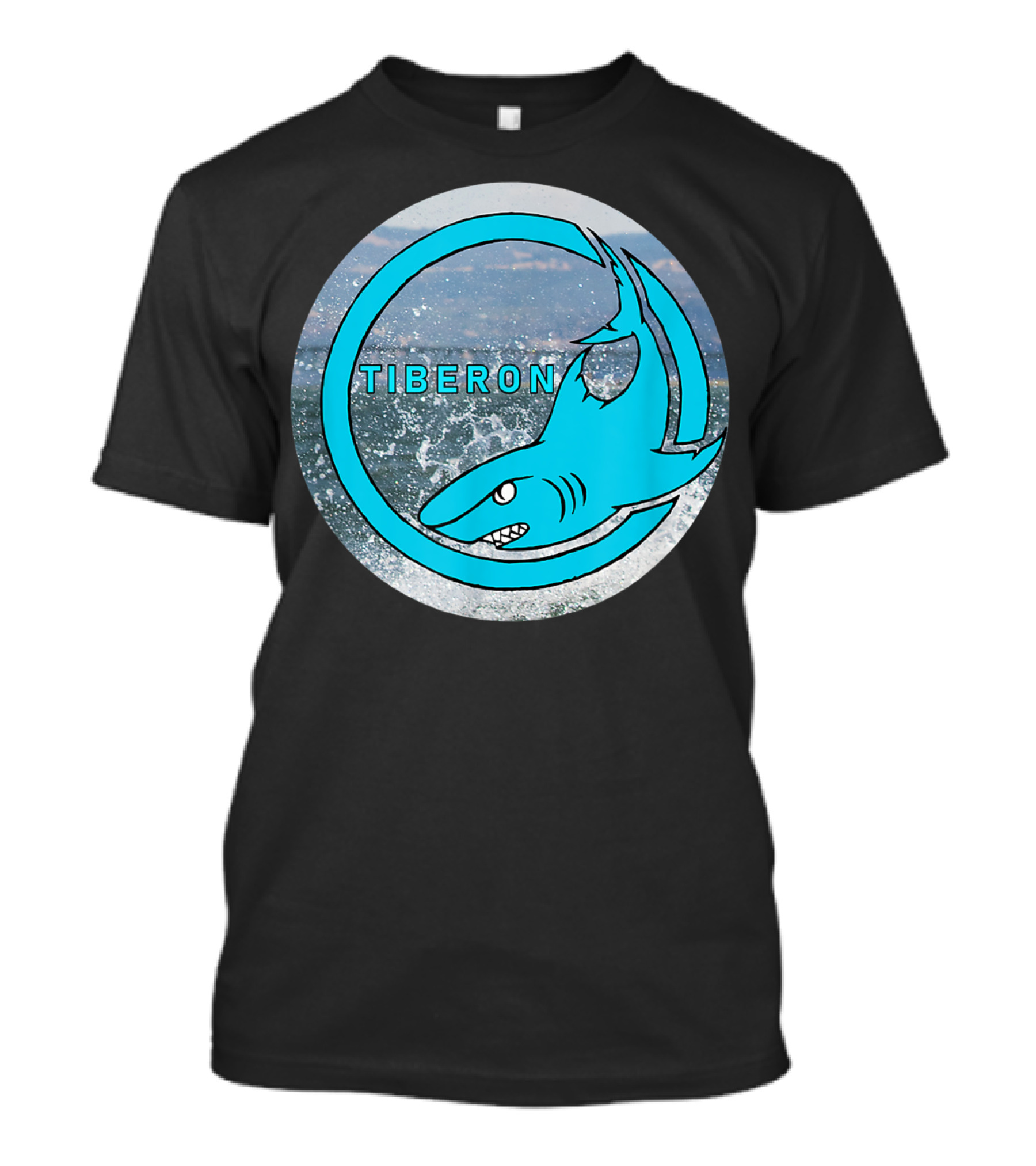 Tiberon Shark Circle At Tibs At The E Site T-Shirt