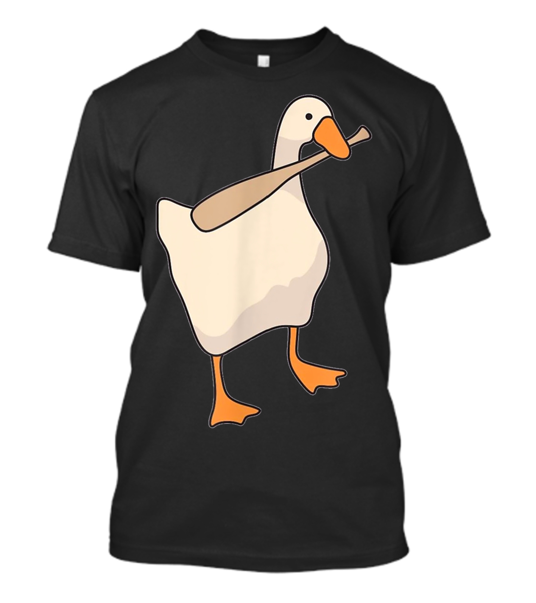 Untitled Goose Funny Game With Bat Carrying Goose T-Shirt
