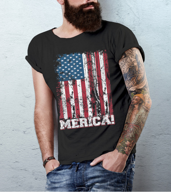 4Th Of July Independence Day American Flag Merica T-Shirt