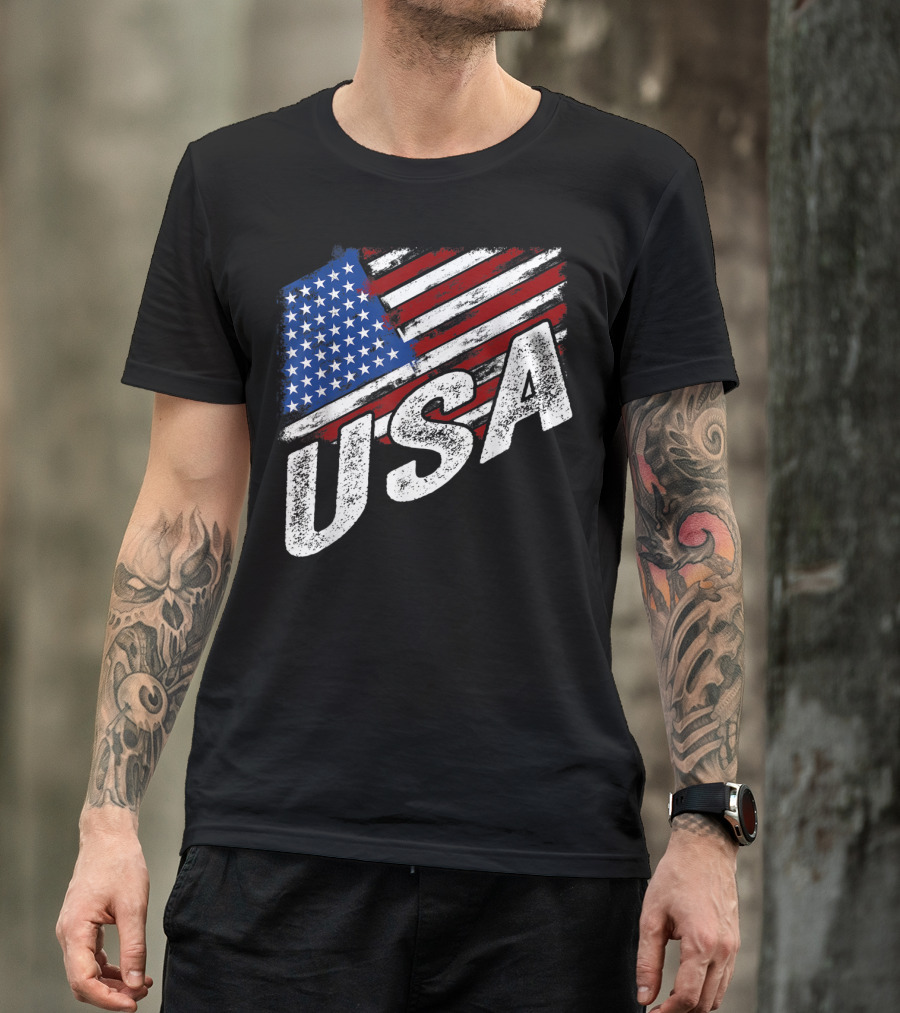 USA American Flag 4th Of July United States T-Shirt