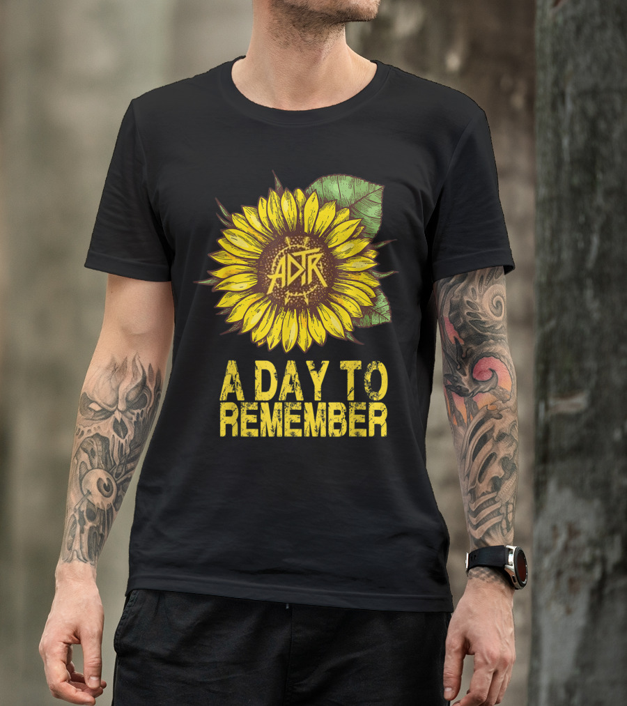 A Day To Remember ADTR Sunflower T-Shirt