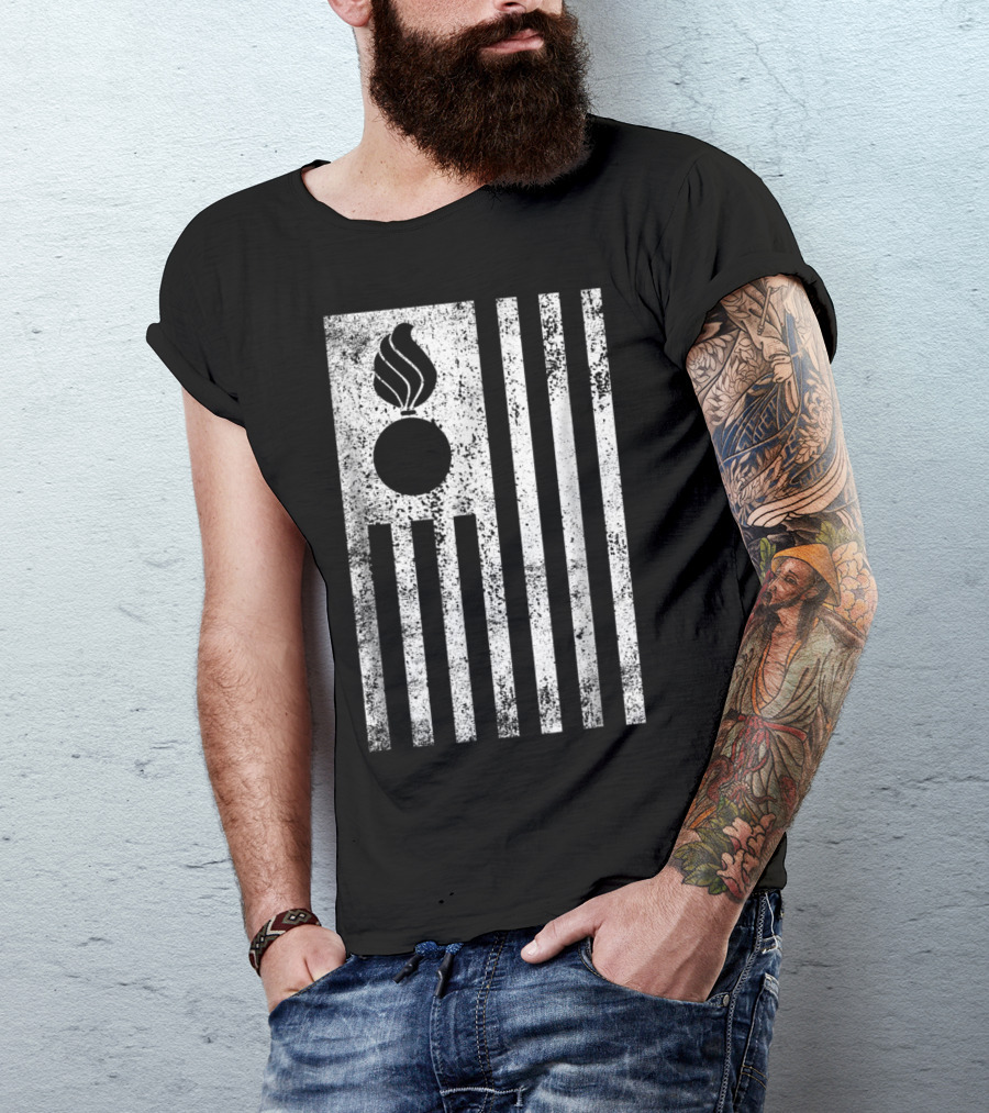 Air Force Ammo Symbol American Flag T-Shirt