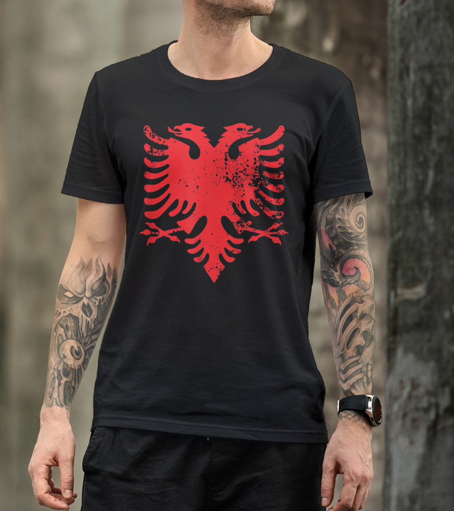 Albania Albanian Eagle Patriotic T-Shirt