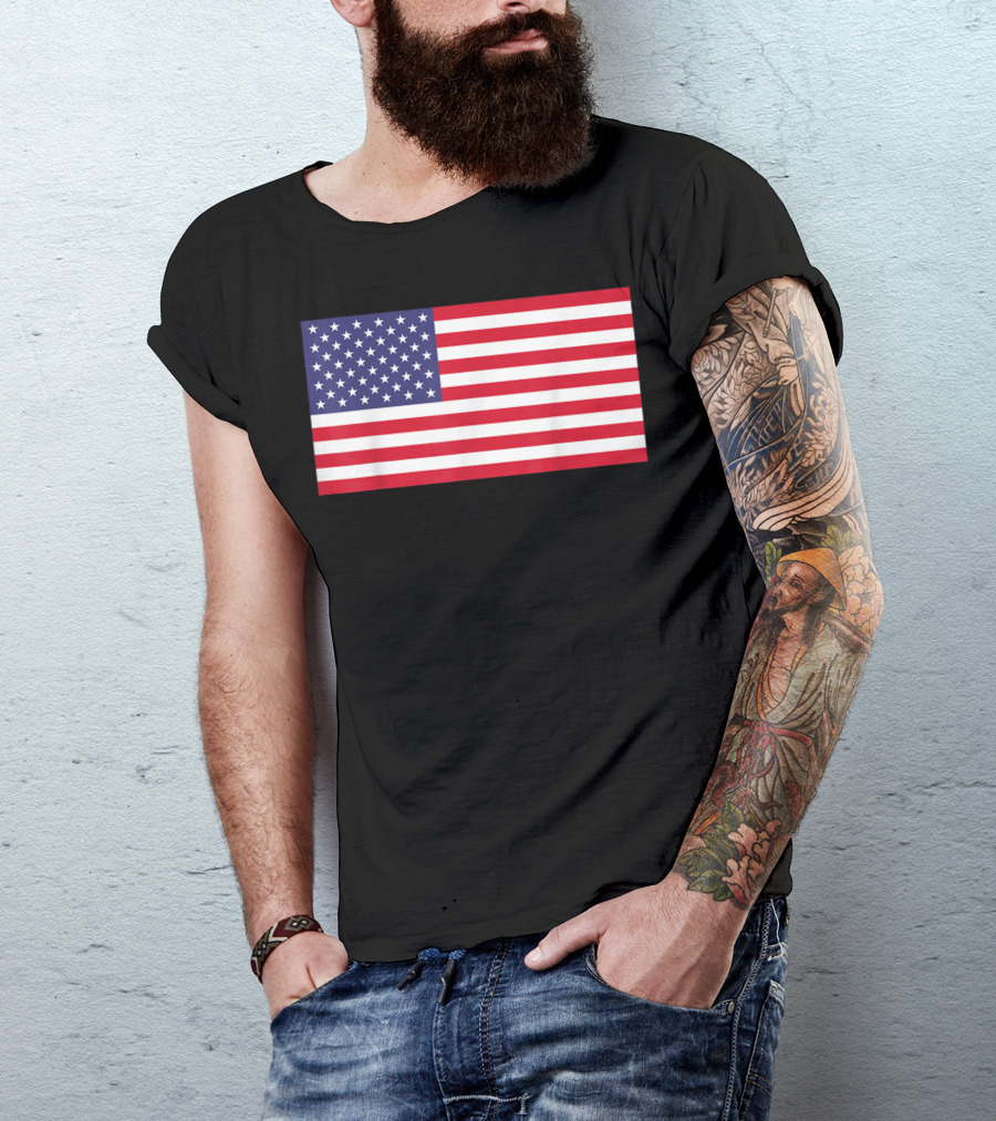 American Flag 4th Of July Celebration Iconic Symbol USA Independence Day T-Shirt