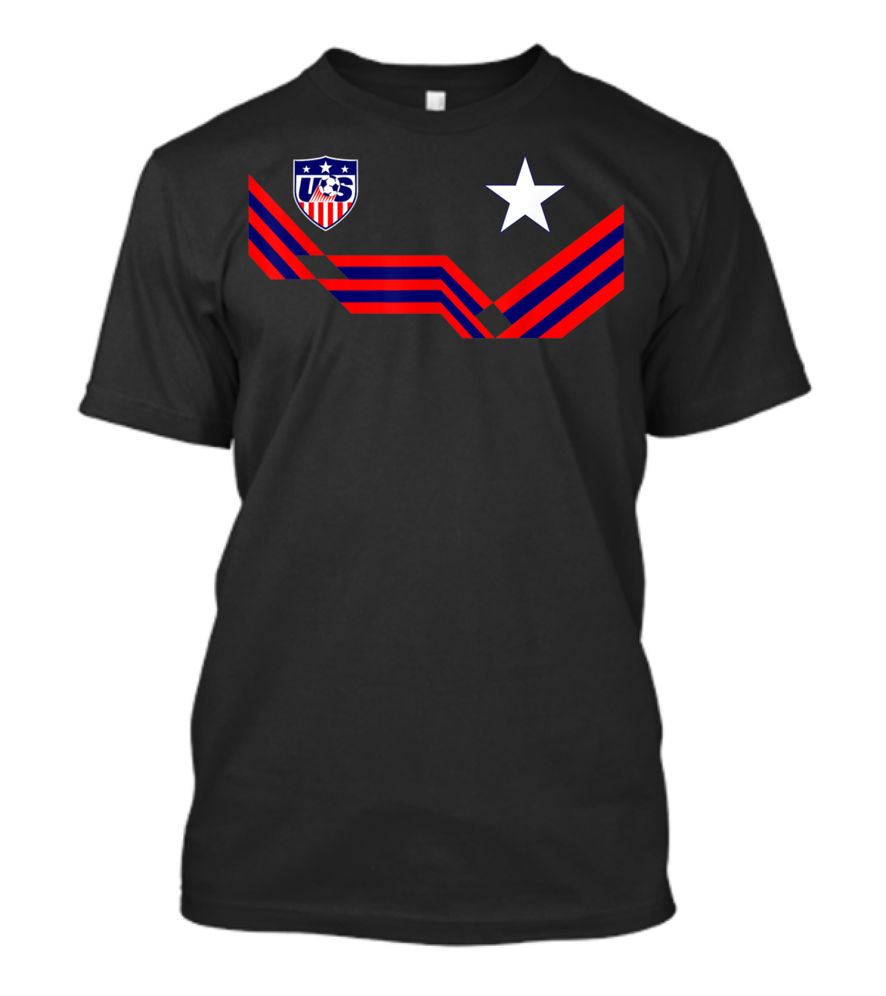 USA Soccer Jersey Stars Stripes Emblem T-Shirt