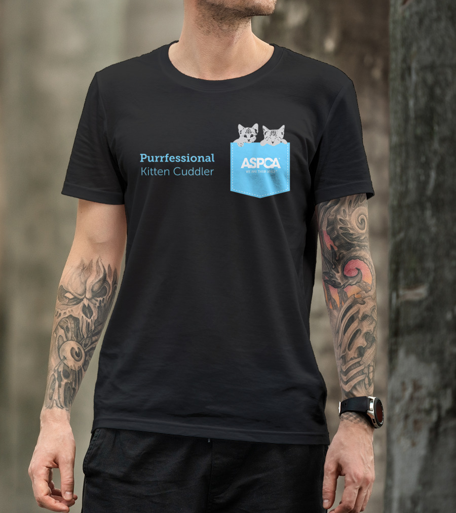 ASPCA Purrfessional Kitten Cuddler We Are Their Voice T-Shirt