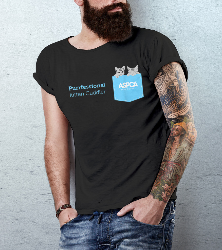 ASPCA Purrfessional Kitten Cuddler We Are Their Voice T-Shirt