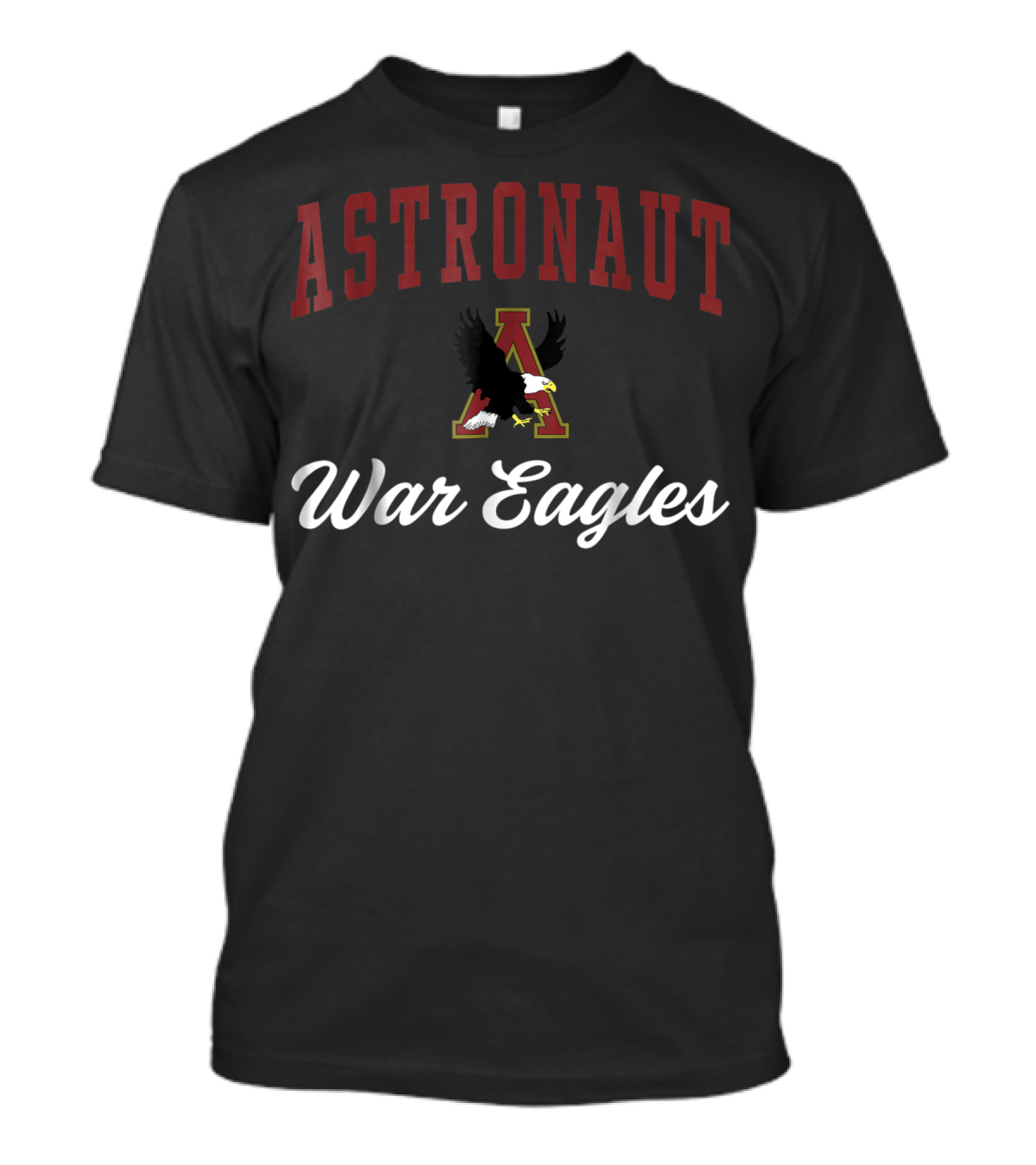 Astronaut War Eagles High School Team Spirit T-Shirt