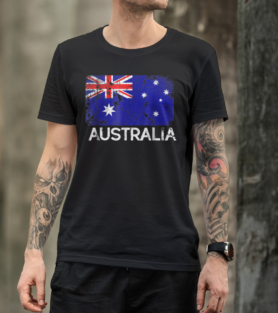 Vintage Australian Flag Australia T-Shirt