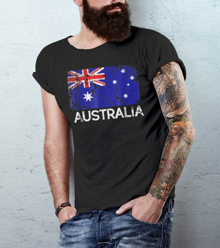 Vintage Australian Flag Australia T-Shirt