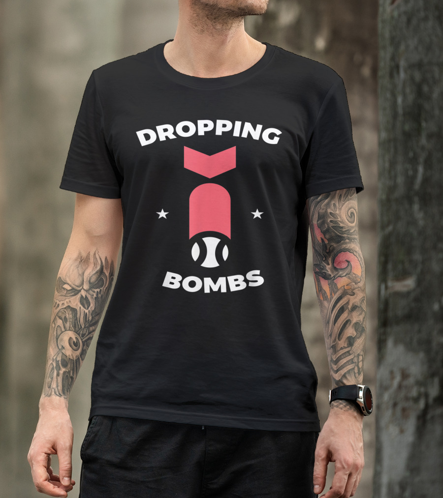 Dropping Bombs Baseball Missile T-Shirt