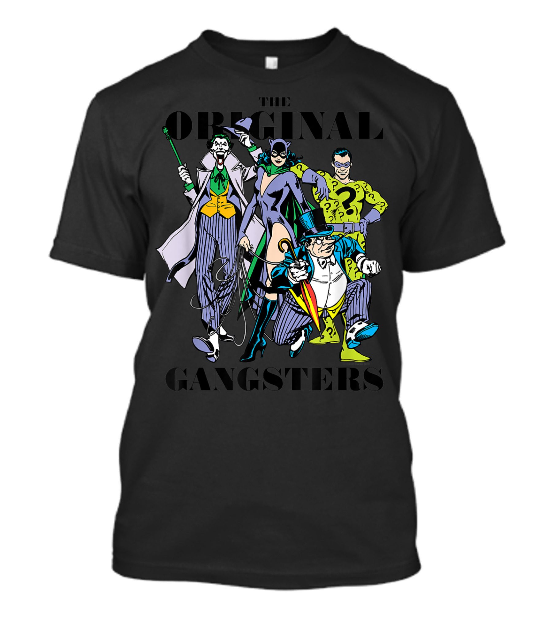 Batman The Original Gangsters Joker Catwoman Riddler Penguin T-Shirt
