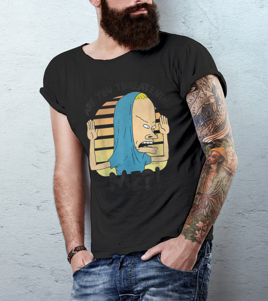 Beavis And Butthead Cornholio Are You Threatening Me T-Shirt