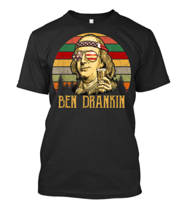 Ben Drankin Vintage Americana 4th Of July T-Shirt