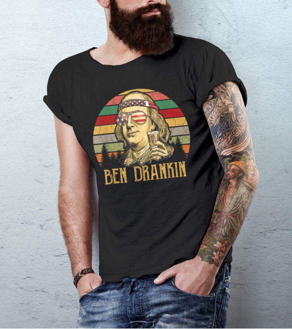 Ben Drankin Vintage Americana 4th Of July T-Shirt
