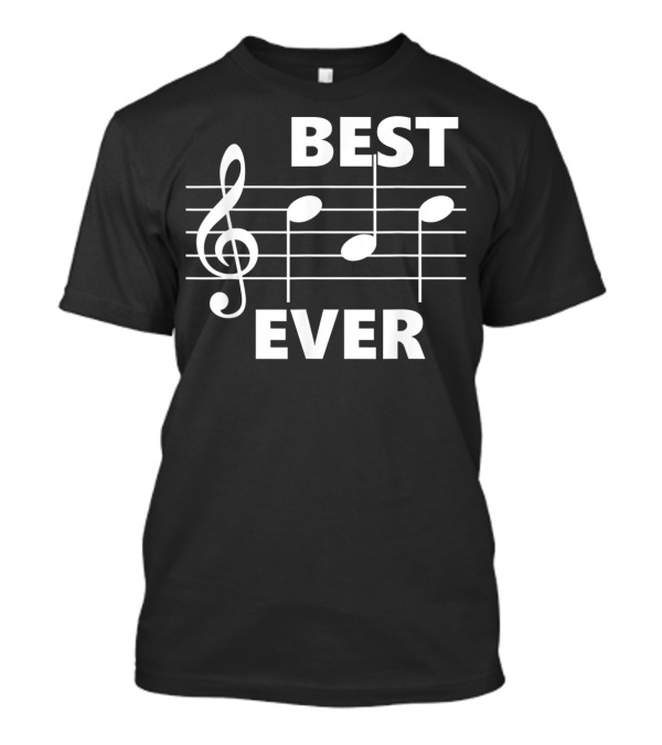 Best Dad Ever Musical Note T-Shirt