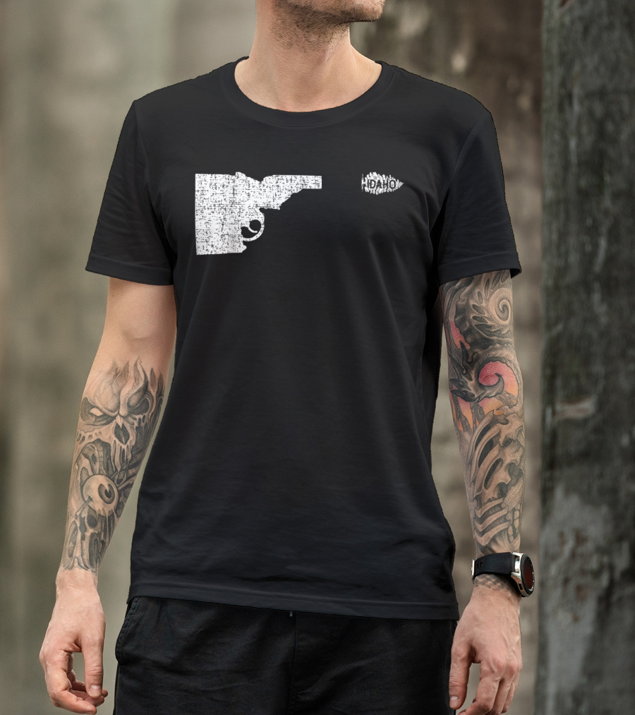 Idaho Pine Tree Gun Nature Lover Shooting T-Shirt