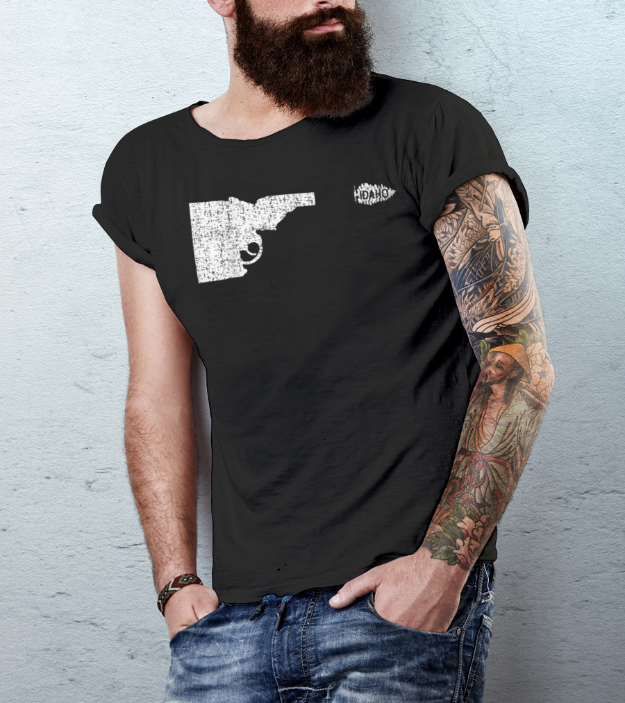Idaho Pine Tree Gun Nature Lover Shooting T-Shirt