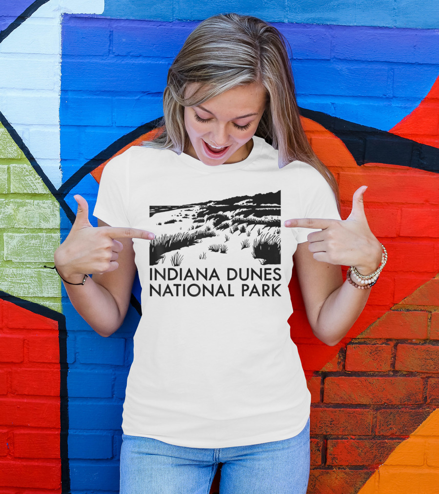 Indiana Dunes National Park Scenic Landscape T-Shirt
