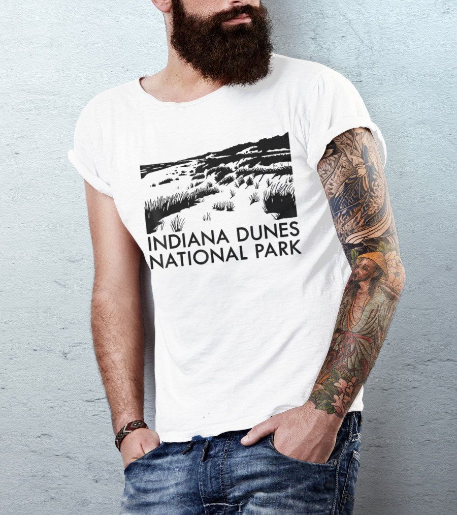 Indiana Dunes National Park Scenic Landscape T-Shirt