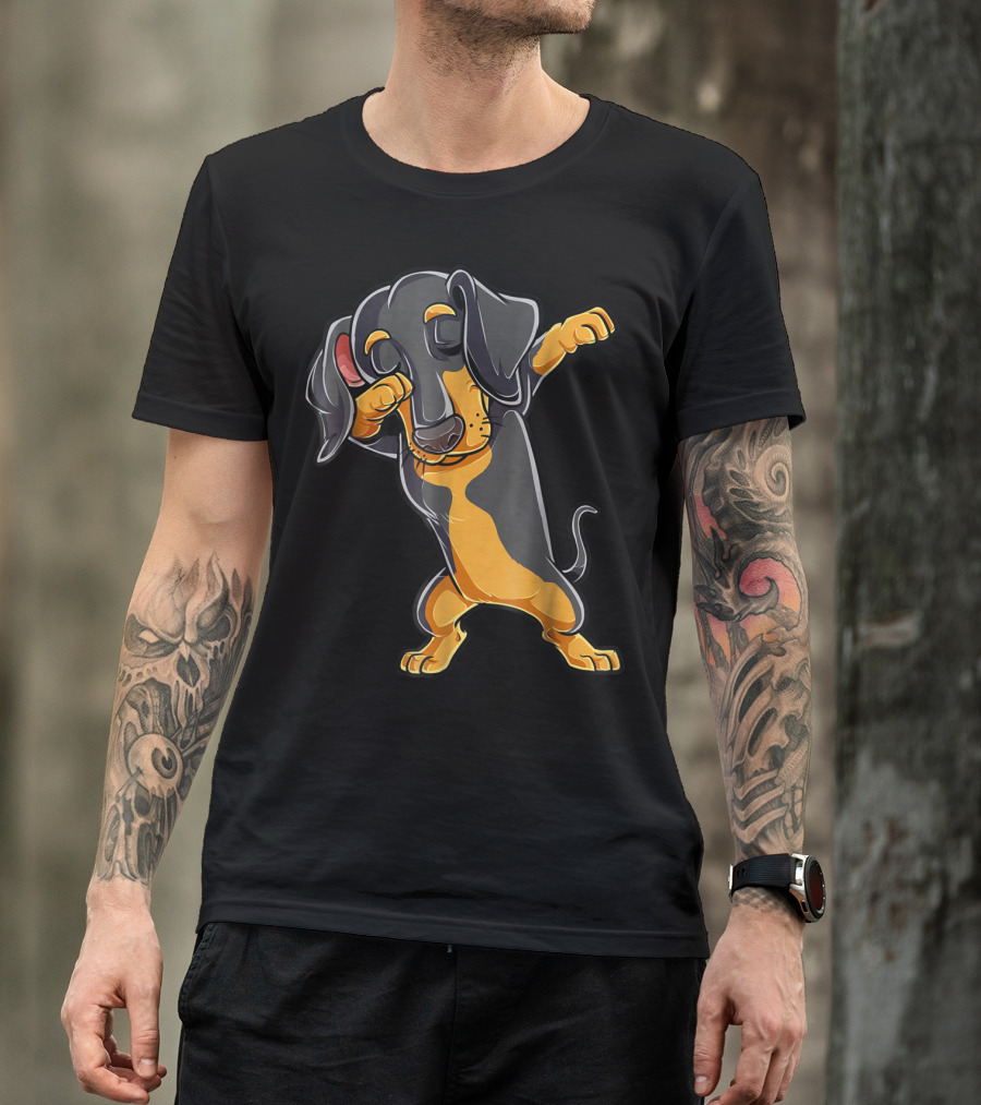 Dabbing Dachshund Puppy Lovers Dab Dance Boys T-Shirt