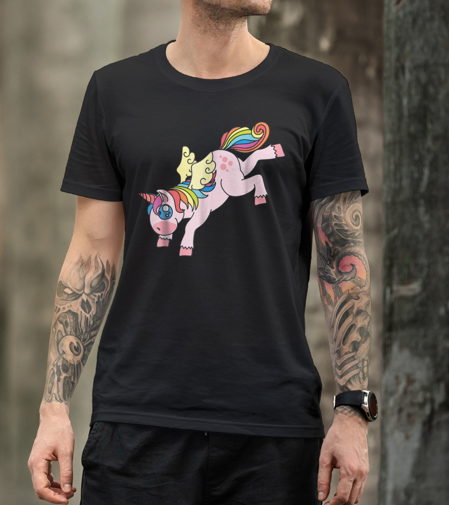 Flying Unicorn Cute And Colorful Rainbow Wings Edition11 T-Shirt