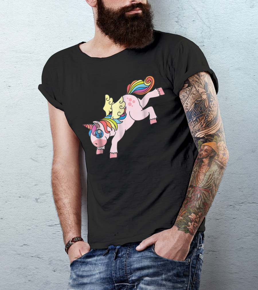 Flying Unicorn Cute And Colorful Rainbow Wings Edition11 T-Shirt