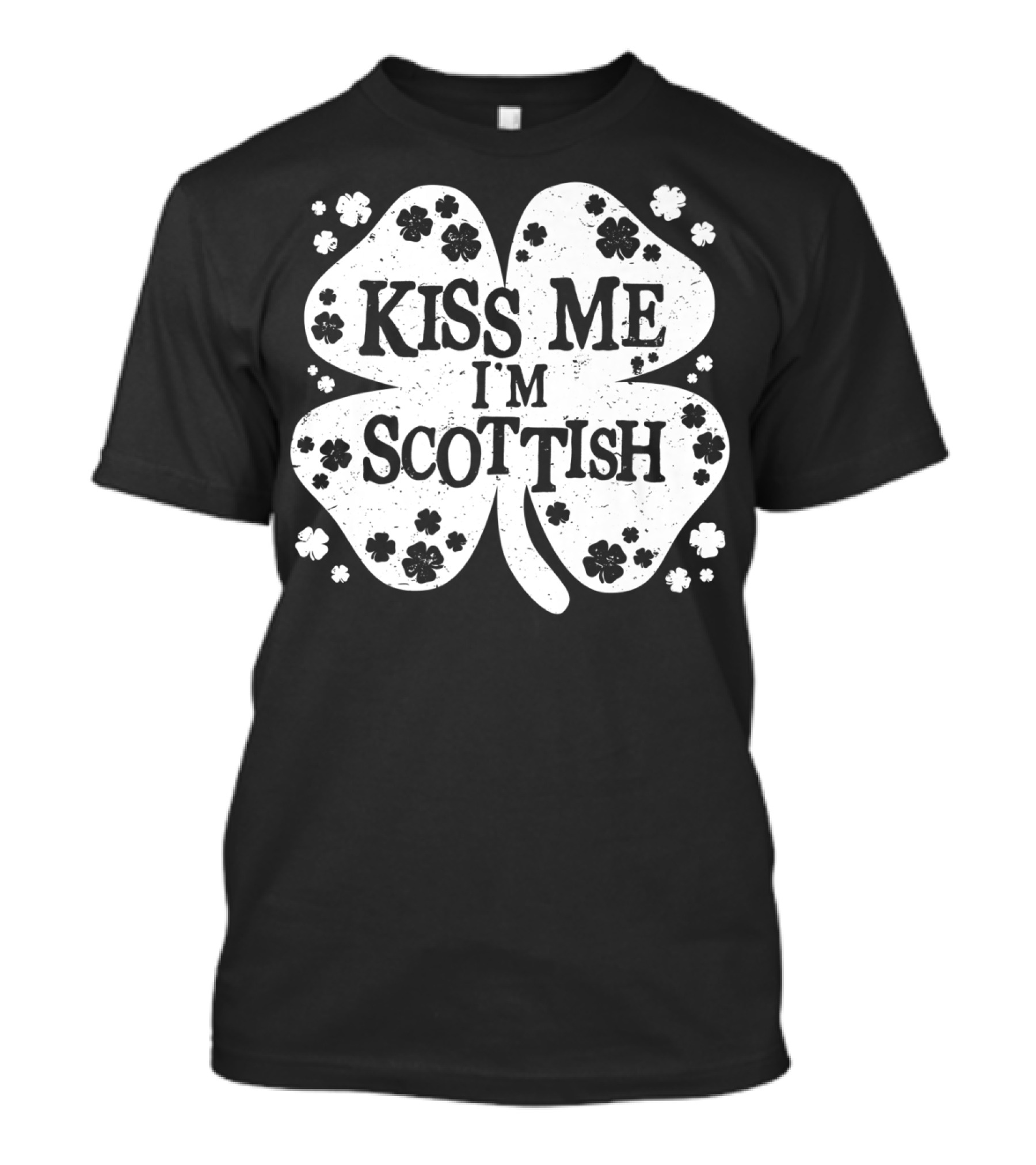 Kiss Me I'm Scottish St Patricks Day Shamrock T-Shirt