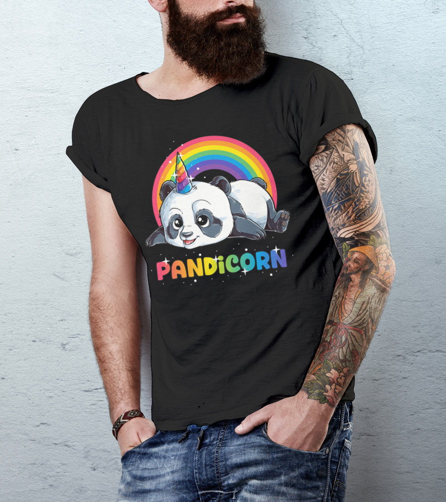 Pandicorn Panda Unicorn Rainbow Pandacorn T-Shirt
