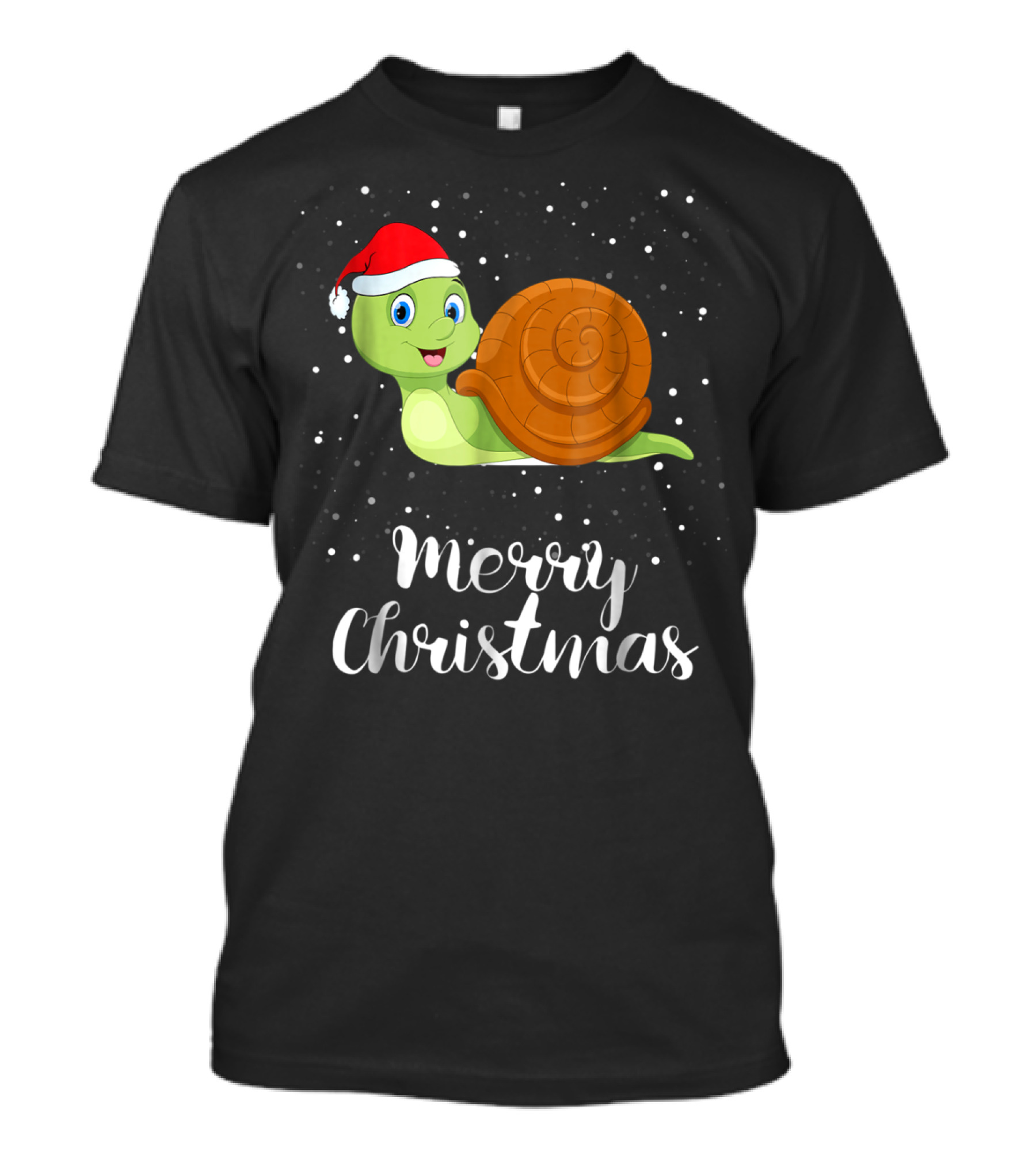 Merry Christmas Snail Funny Matching Family Group T-Shirt