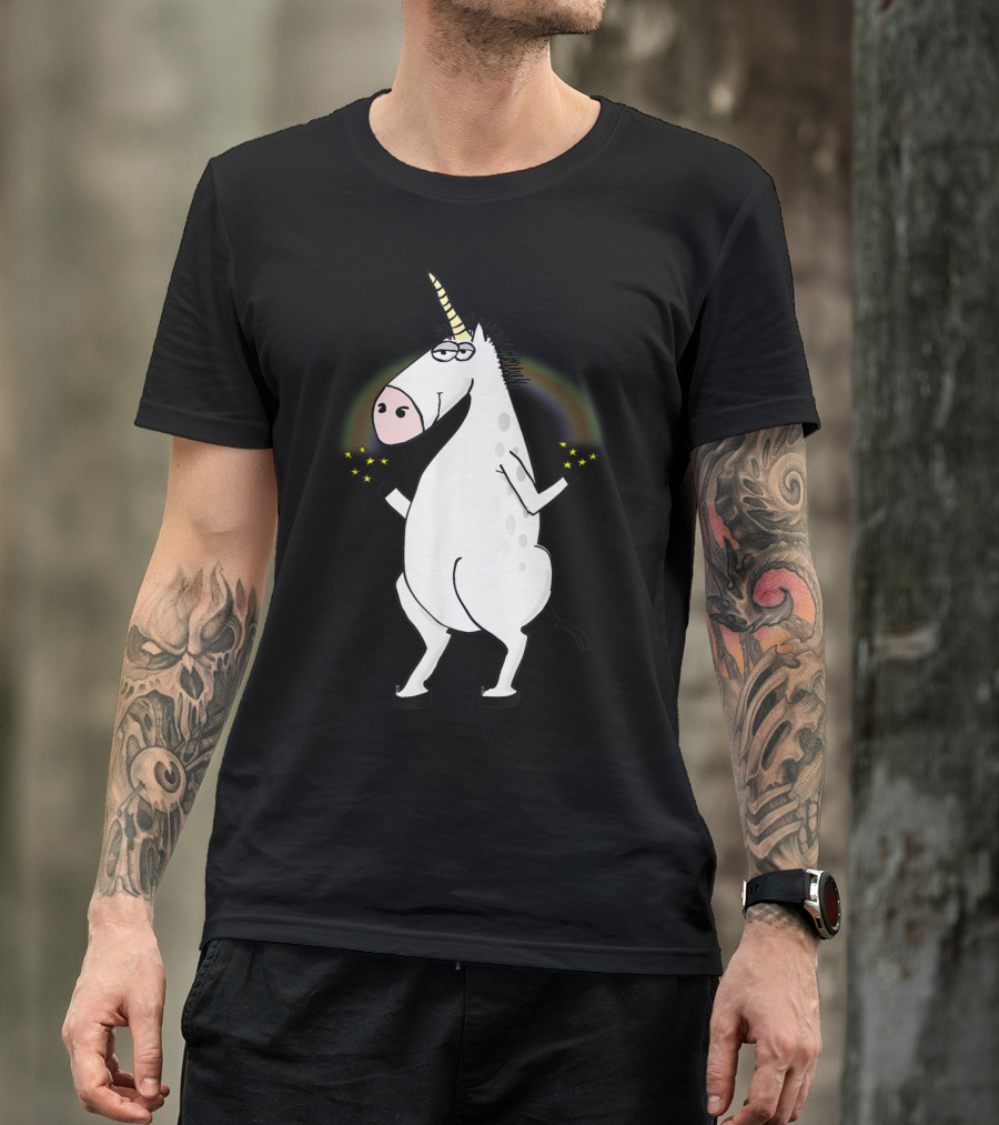 Party Unicorn Loves To Dance Hard To Electro Music With Sparkling Rainbow Vibes T-Shirt