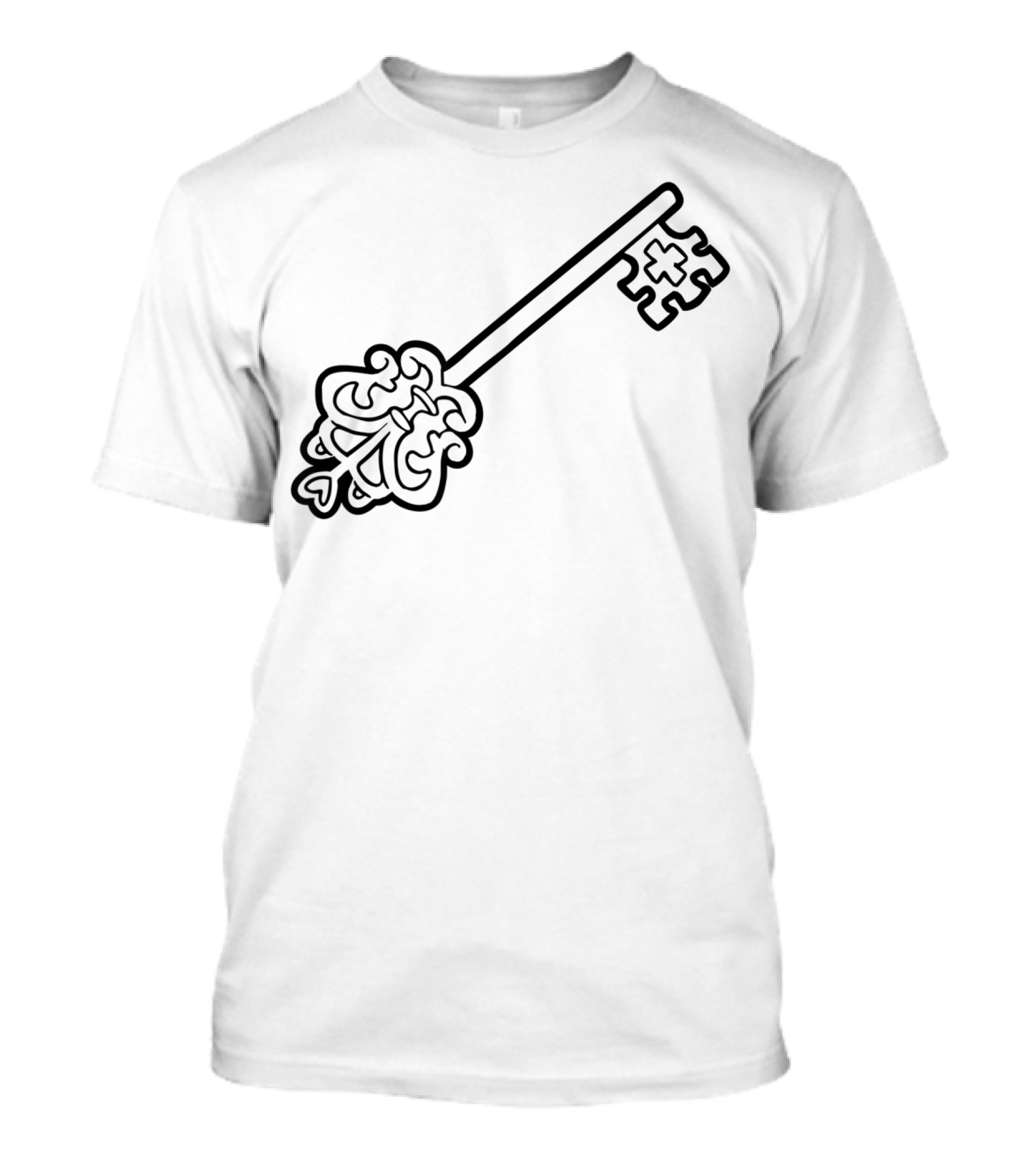 Valentines Day Romantic Key For Loving Pair Girl Boy19 T-Shirt
