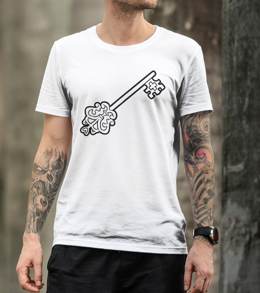 Valentines Day Romantic Key For Loving Pair Girl Boy19 T-Shirt
